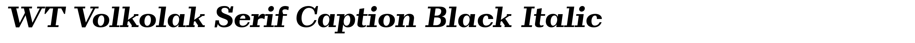 WT Volkolak Serif Caption Black Italic